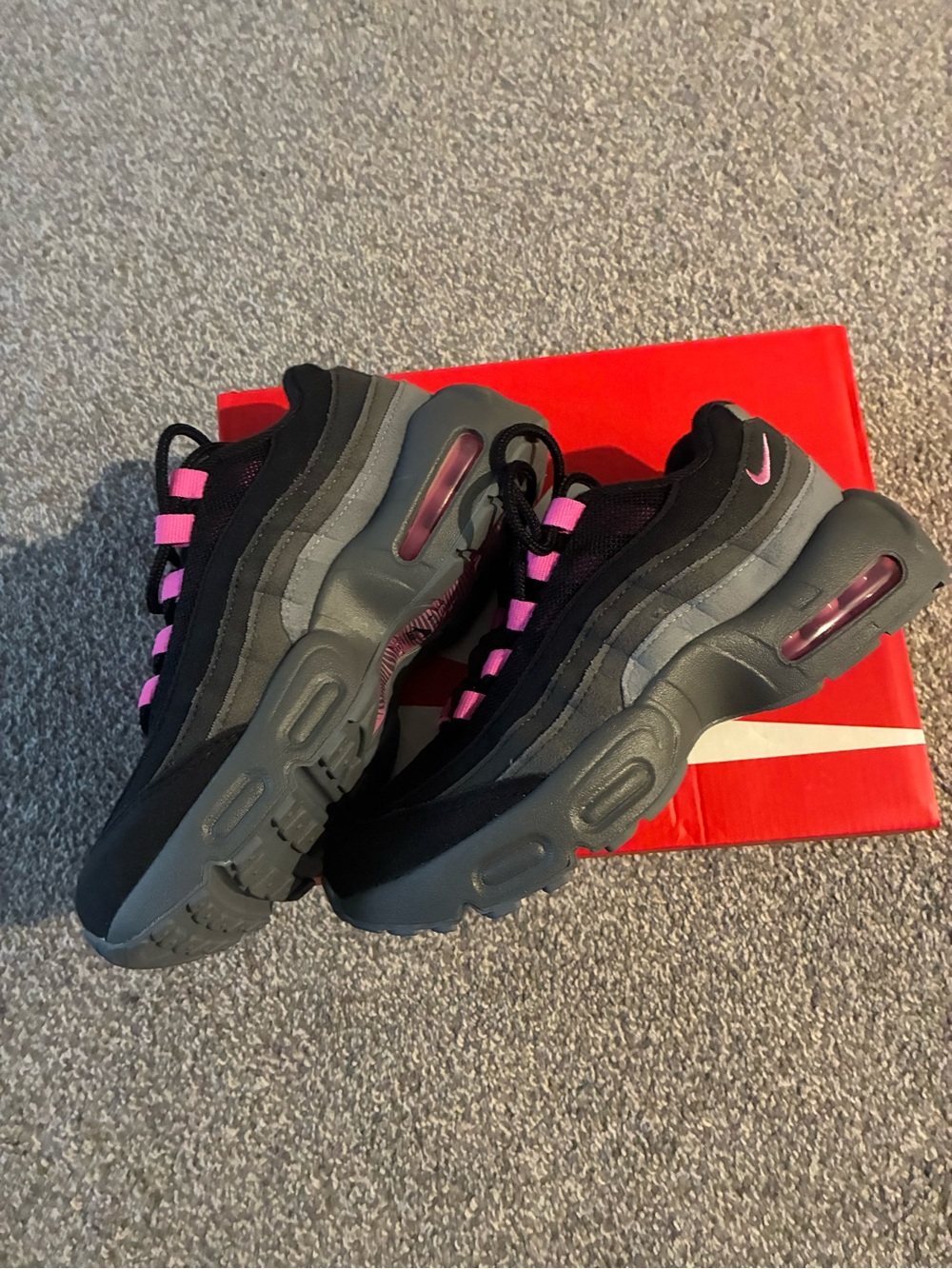 Nike Kids Air Max 95 S - Black, Pink, Gray